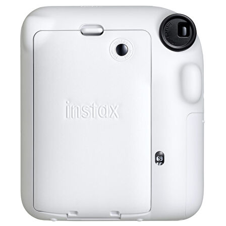 Instax mini 12 Beyaz Fotoğraf Makinesi-10'lu Film ve Şeffaf Kılıf Seti-FOTSI198-S3-10-SK