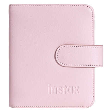 Instax mini 12 Pembe Fotoğraf Makinesi-10'lu Film-Kare Albüm ve Şeffaf Kılıf Seti