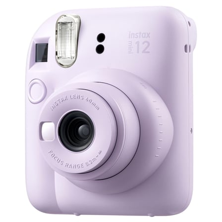 Instax mini 12 Lila Fotoğraf Makinesi-20'li Film-Çerçeve-Kare Albüm ve Deri Kılıf Seti
