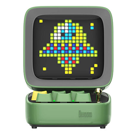 Divoom Ditoo Pro Yeşil Bluetooth Hoparlör ve Pixoo-64 Led Ekran Seti