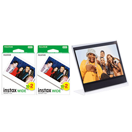 Instax Wide 40'lı Film ve Pleksi Çerçeve