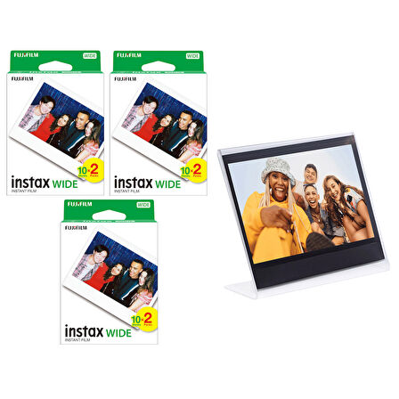 Instax Wide 60'lı Film ve Pleksi Çerçeve