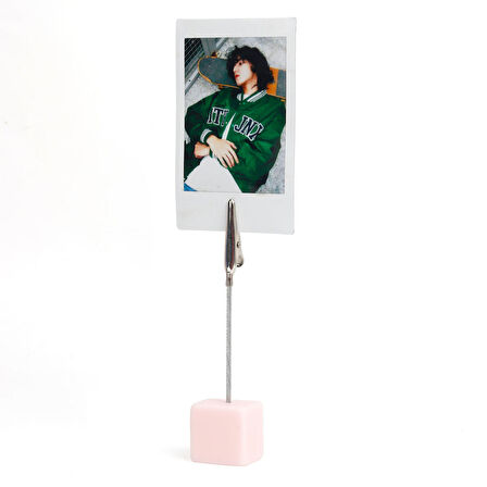 Instax mini 12 Pembe Fotoğraf Makinesi-20'li Film-Kıskaçlı Stand-Mini Albüm ve Silikon Kılıf Seti