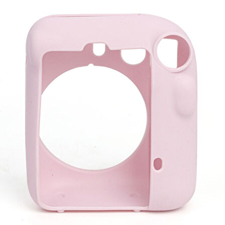 Instax mini 12 Pembe Fotoğraf Makinesi-20'li Film-Kıskaçlı Stand-Mini Albüm ve Silikon Kılıf Seti