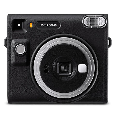 Instax SQ40 Siyah Fotoğraf Makinesi 10lu Kare Film ve Pleksi Çerçeve