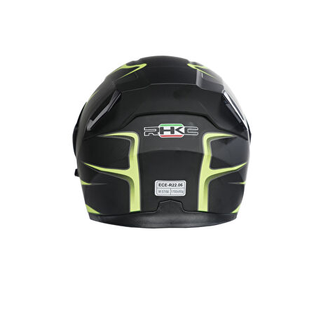 RHKC 902 Çene Açılır Vizörlü Kask Siyah/Sarı
