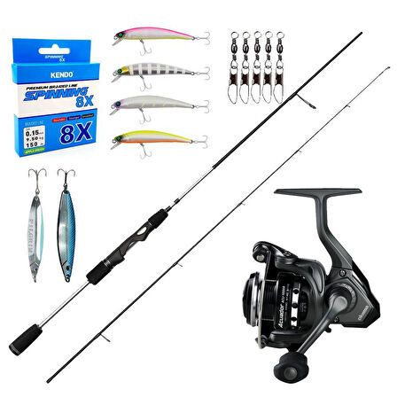 YekOutdoor Üst Düzey Okuma Spin Olta Seti  Okuma Helios SX Spin 2,70cm 15-45 gr 2 Parça Spin Kamışı&Okuma Acuador ACU-3000A 3+1BB Olta Makinesi