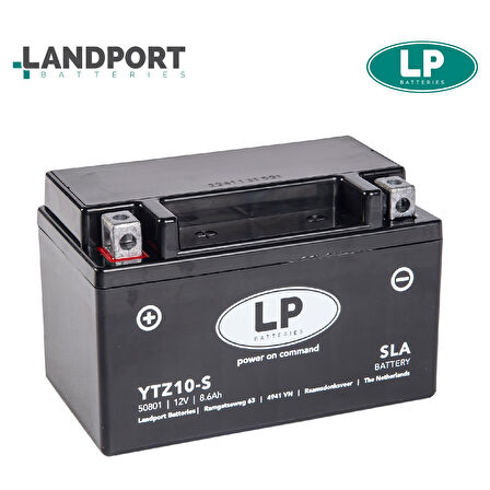 LP Batteries YTZ10S SLA 12V8.6Ah Motosiklet Aküsü