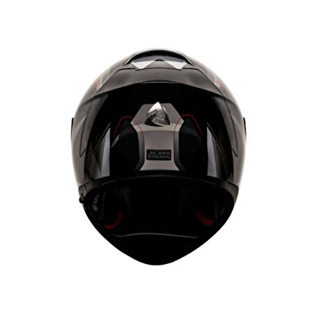 Nukro 853 Flash Red Black Full Face Motosiklet Kaskı