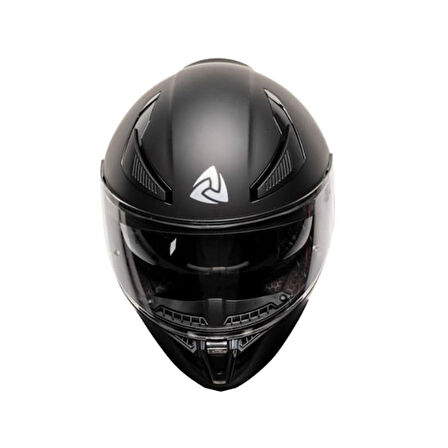 Nukro 853 Solid Matt Black Full Face Motosiklet Kaskı