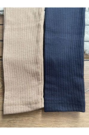 Fitilli Şardonlu Çocuk Tayt 2'li Takım