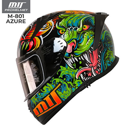 MTS 801 Azure Full Face Motosiklet Kaskı