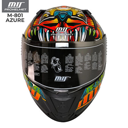 MTS 801 Azure Full Face Motosiklet Kaskı