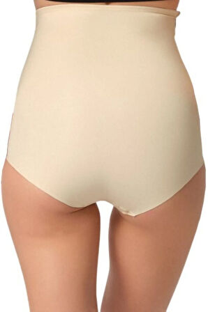 Kadın Ten Desenli Slip Korse 2842