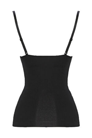 Kadın Siyah Agraflı Göğsü Açık Atlet Korse 2030