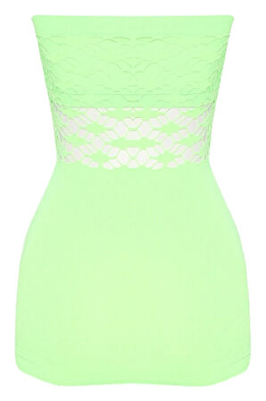 Kadın Yeşil Straplez Toparlayıcı Korse Atlet 5035y
