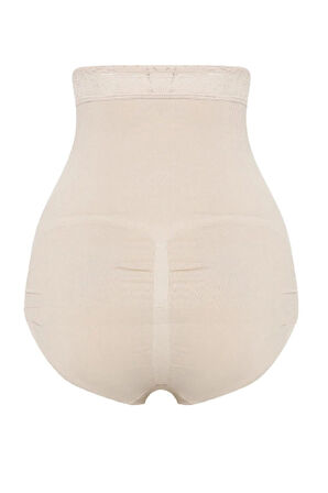 Kadın Ten Seamless Beli Dantelli Slip Korse 2028
