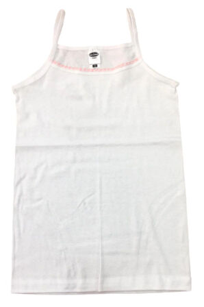 12'li Penye Ribana İp Askılı Ponponlu Kız Çocuk Atlet 27208