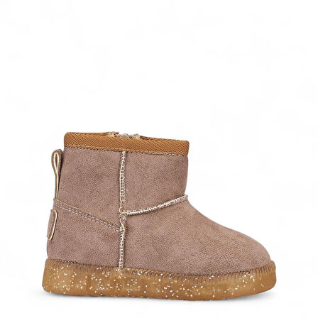 140 Kız Bebek İçi Tüylü Işıklı Bot