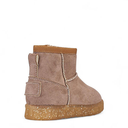 140 Kız Bebek İçi Tüylü Işıklı Bot