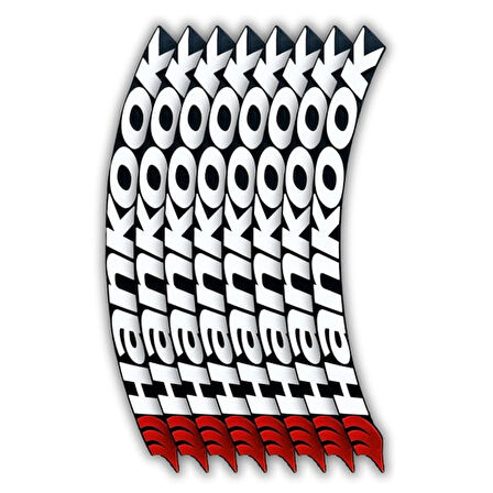 Gogo Hankook 3D Lastik Yanak Yazısı Beyaz