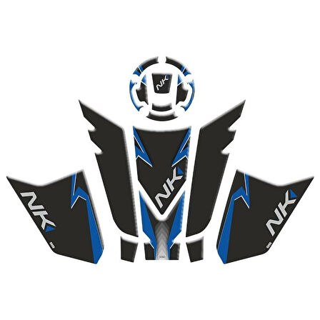 Gogo Tank Pad Set Mavi 002 (8 Parça) - CF Moto NK 250