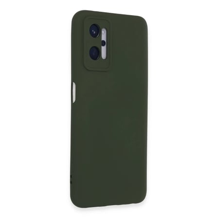 Realme 9i 4G Kılıf Nano içi Kadife Silikon - Koyu Yeşil