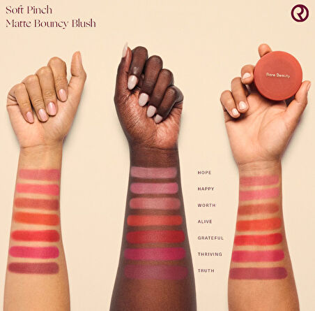 Rare Beauty Soft Pinch Matte Bouncy Blush - Krem Pudra Allık Happy