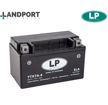 LP Batteries YTX7A-SLA 12V6Ah Motosiklet Aküsü