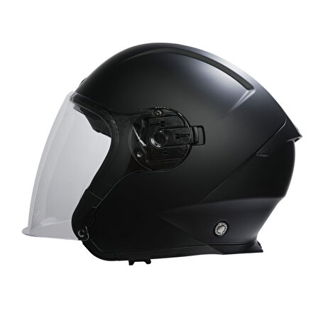 Beon B-203 Çenesiz Vizörlü Yazlık Kask FY01 Mat Siyah