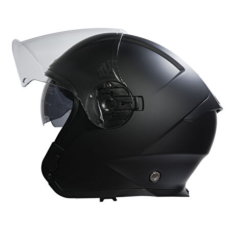 Beon B-203 Çenesiz Vizörlü Yazlık Kask FY01 Mat Siyah