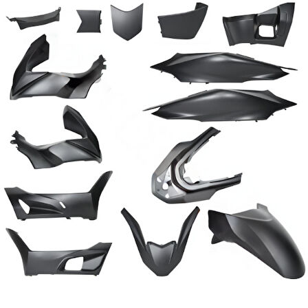 Monero Kaporta Set Siyah - Honda PCX (2021-2024)