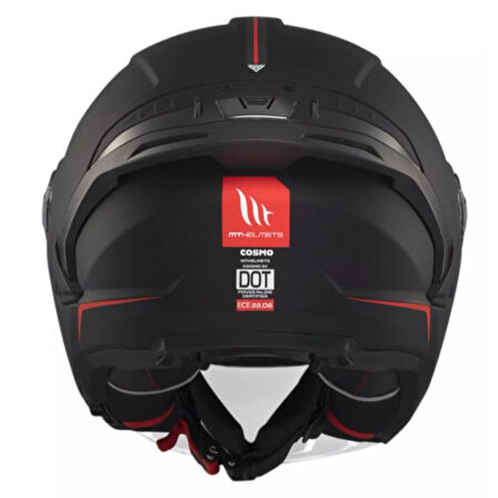 MT Cosmo SV OF515SV Solid A1 Mat Siyah Yazlık Motosiklet Kaskı