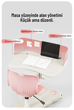 Sfyzone Plus Mobil Çalışma masası Pembe