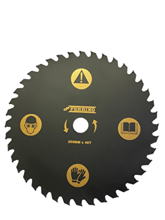 Ferrino Tırpan Testeresi 255mm 40T Elmas Uçlu Yüksek Mukavamet