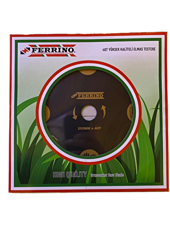 Ferrino Tırpan Testeresi 255mm 40T Elmas Uçlu Yüksek Mukavamet