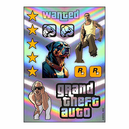 Gogo A4 Sticker Set GTA1