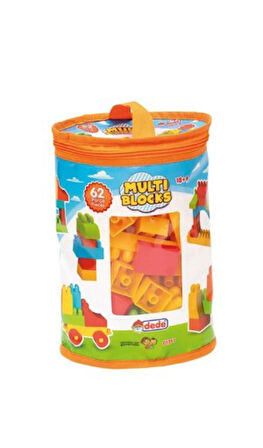 DEDE 62 Parça Multi Blok Puzzle Dede Oyuncak