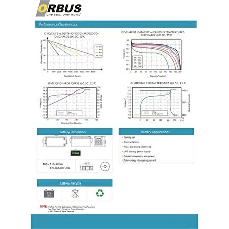 Orbus 12.8 V Volt 200 Ah Amper 2560 Wh Lityum Batarya Lifepo4 Lityum Akü