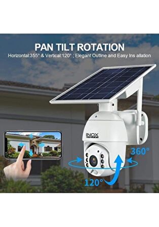 Inox 216 IPC 2 MP PTZ Solar Güneş Enerjili Kamera