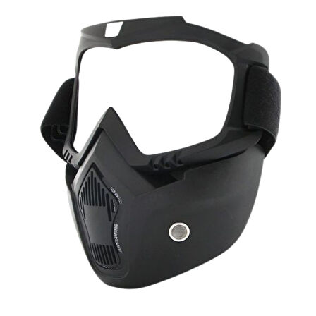 Prosev Motosiklet Kask Maskesi ve Gözlüğü MKM Gümüş