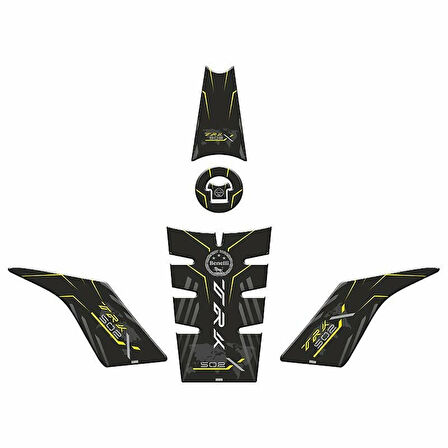 Gogo Benelli TRK 502 (2017-2024) Tank Pad Set 007 Sarı