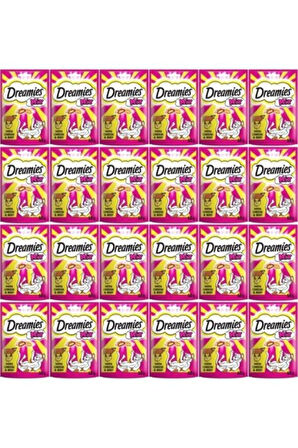 Dreamies Mix Kedi Ödül Maması Peynirli-sığır Etli 60 gr X 24 Adet