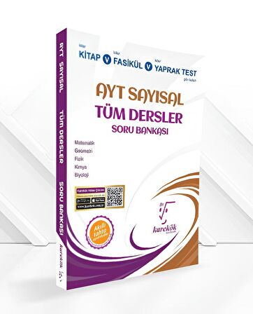 Yeni Müf. Karekök Yayınları Güncel AYT Sayısal Tüm Dersler Soru Bankası