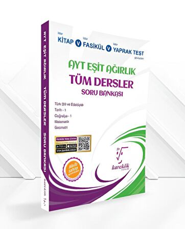 Yeni Müf. Karekök Yayınları Güncel AYT Sözel Tüm Dersler Soru Bankası