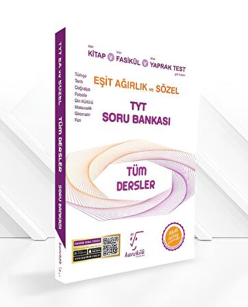 Yeni Müf. Karekök Yayınları Güncel TYT Tüm Dersler Eşit Ağırlık ve Sözel Soru Bankası
