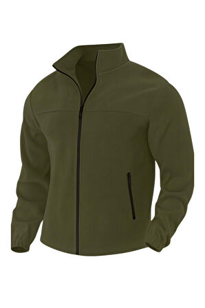 Genıus Store Erkek Polar Bato Yaka Tam Fermuarlı Cepli Polar BATO-POLAR