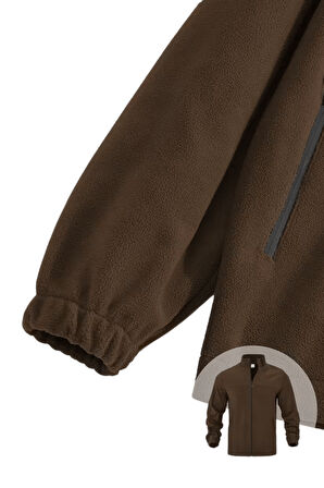 Genıus Store Erkek Polar Bato Yaka Tam Fermuarlı Cepli Polar BATO-POLAR