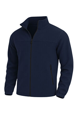 Genıus Store Erkek Polar Bato Yaka Tam Fermuarlı Cepli Polar BATO-POLAR