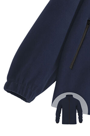 Genıus Store Erkek Polar Bato Yaka Tam Fermuarlı Cepli Polar BATO-POLAR